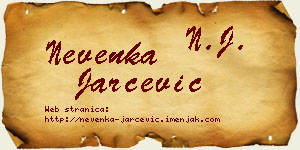 Nevenka Jarčević vizit kartica